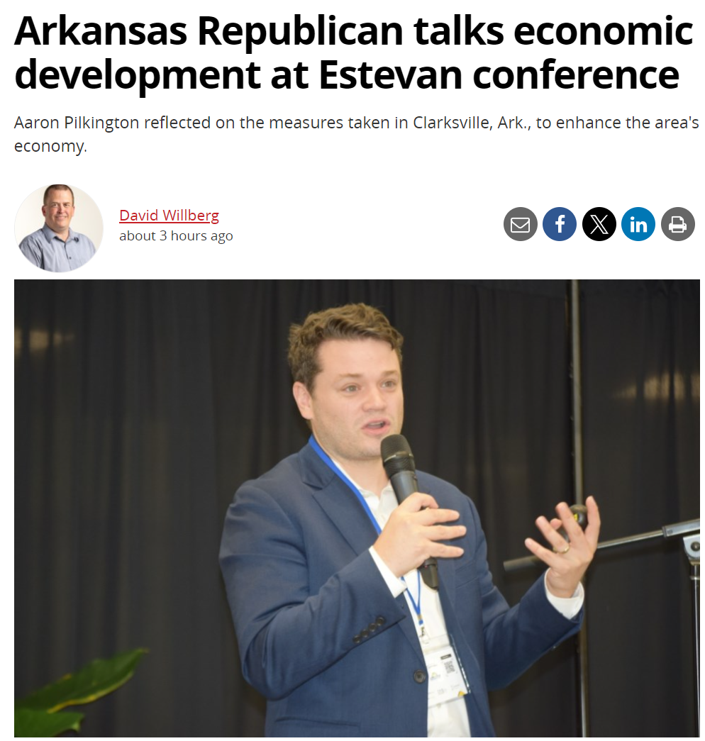 Featured image for “Arkansas Republican talks economic development at Estevan conference”