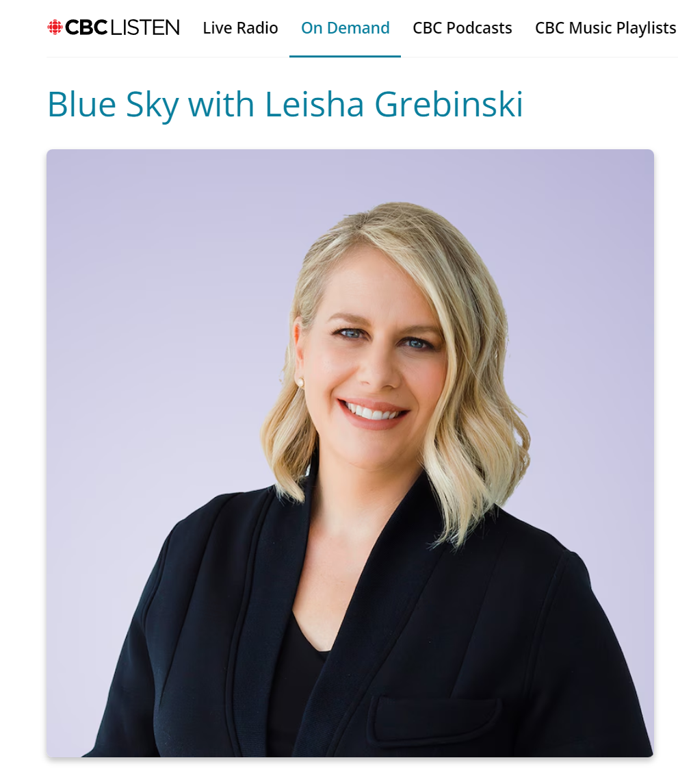 Featured image for “CBC Blue Sky Interview”