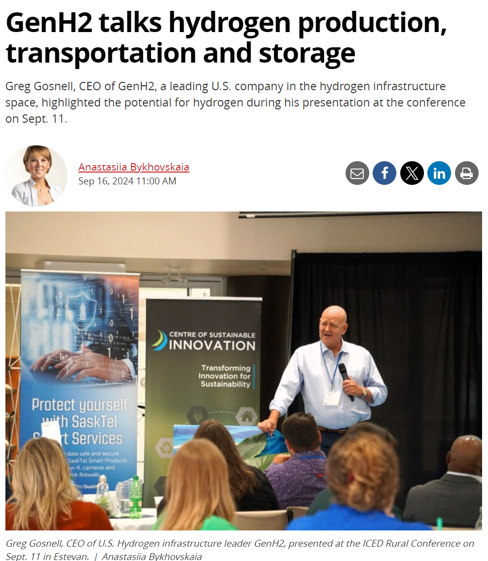 Featured image for “GenH2 talks hydrogen production, transportation and storage”